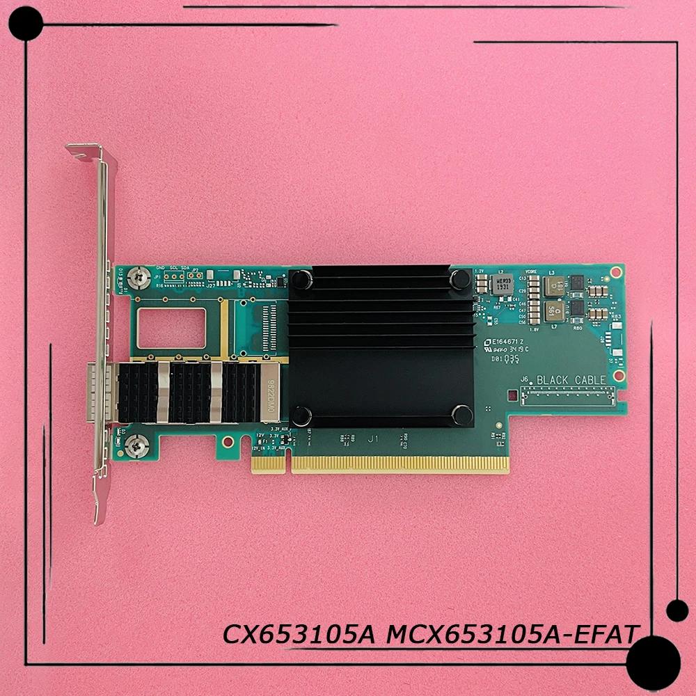 ConnectX-6  Ʈ Ʈũ ī, EDR IB/HDR100/100GbE, Ϻϰ  , CX653105A MCX653105A-EFAT